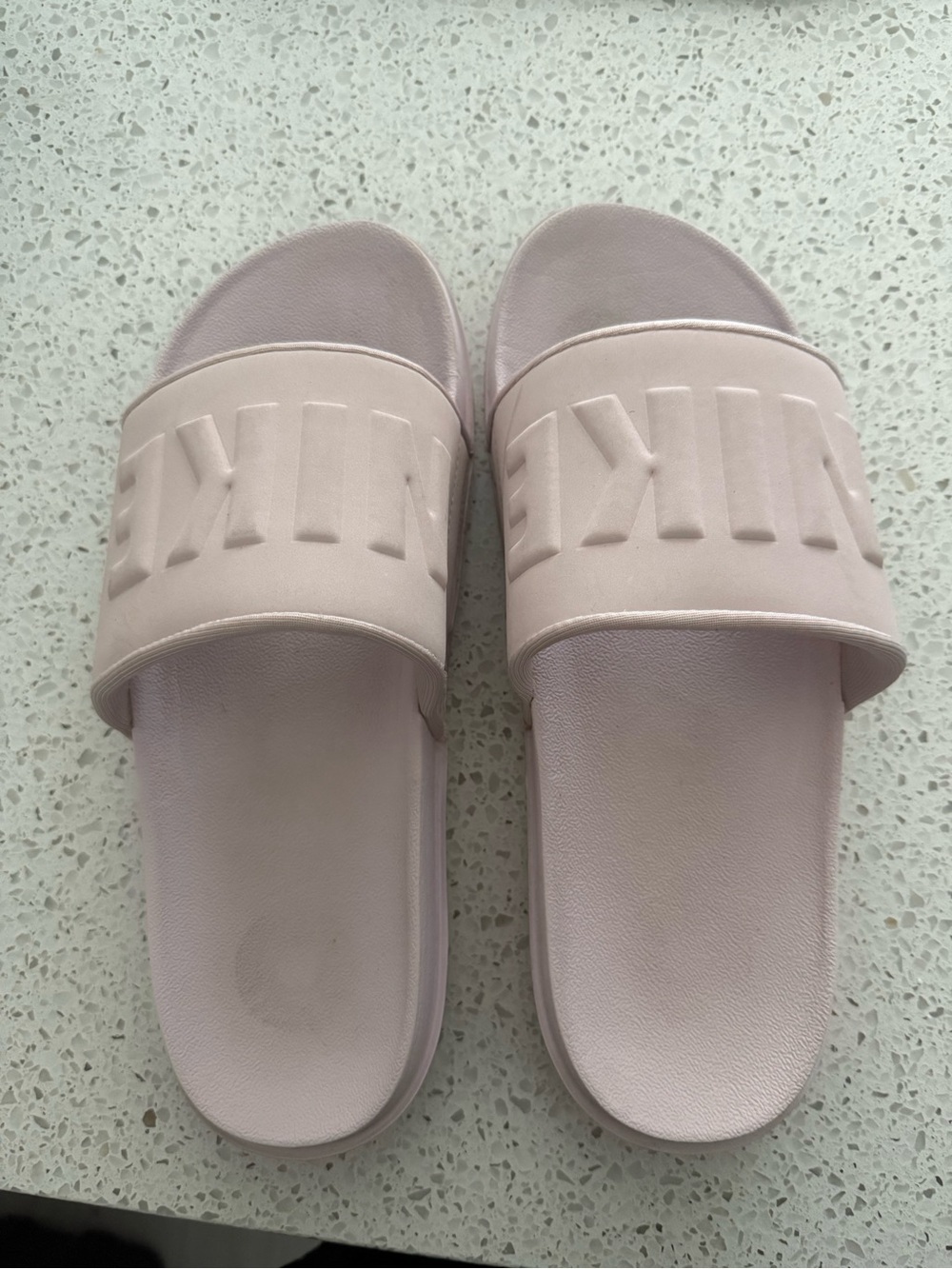 Nike Women's Pale Pink Slide Sandals